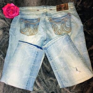 MEK Denim New Delhi Cropped Boyfriend Jeans 28